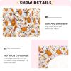 Qilmy Thanksgiving Pumpkin and Leaves Crib Sheets Girl & Boy,Toddler Bed Sheets Set,Airplane Pattern Fitted Crib Sheet for Standard Crib & Toddler Mattress533 view 4