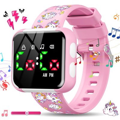 BudJivez Potty Training Watch for Toddler Girls: Water Resistant Potty Reminder Watches for Kids Adjustable Volume Potty Trainer for Toddlers 1-3 for 2 3 4 Year Old Girl (Unicorn)