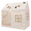 BOLERLE Kids Play Tent, Toddlers Playhouse with Replaceable Door Curtains, Star String, Flag, Washable, Indoor and Outdoor Play Tent for Kids, Girls & Boy Aged 3+, 47" x 31.5" x 47" view 1