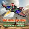 jaming Pterodactyl Drone Dragon Toys Rc Airplanes for Kids and Adults Easy to Flying Dinosaur Toys Remote Controlled Aircraft for Beginners Hobby RC Plane Toys Birthday Gifts for Boys 8-12 view 3