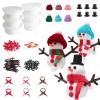 Cosweet 6 Pack Christmas Snowman Crafts Kit for Kids- Build a Snowman Kit with Air Dry Clay Xmas Stocking Stuffers Gift for Party Favors Winter Activities DIY Crafts Sewing view 1