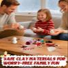 Cosweet 6 Pack Christmas Snowman Crafts Kit for Kids- Build a Snowman Kit with Air Dry Clay Xmas Stocking Stuffers Gift for Party Favors Winter Activities DIY Crafts Sewing view 3
