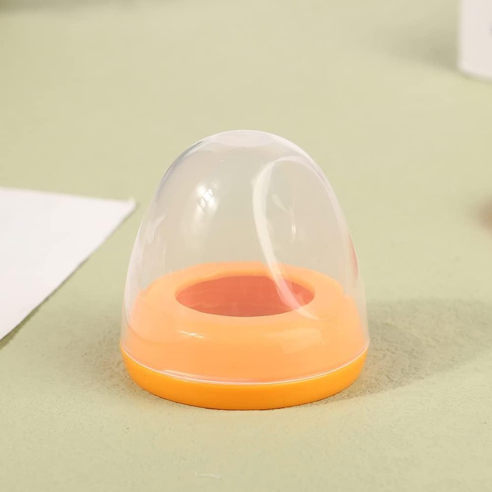 1pc Orange Baby Bottle Cap and Ring Suitable for Pigeon Bottle,Food Grade PP Baby Bottle Cap and Ring,Simplicty Fashionable Baby Bottle Cap and Ring Feeding Bottle,Bottle-Feeding