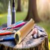 REDSKY TRADER Handmade Brass Kaleidoscope with Leather - Vintage Style Kaleidoscope - Brass Finish - Nautical Gift view 1