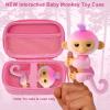 MGZNMTY Carrying Case Compatible with Fingerlings Monkey Toy - 2023 New Interactive Toys for Kids (Pink) (Only Case) view 2