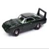 1969 Charger Daytona Dark Green Metallic with Green Interior Pop Culture 2024 Release 1 1/64 Diecast Model Car by Johnny Lightning JLPC014-JLSP370 view 2