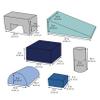 Children's Factory Climb and Play 6 Piece Set, Toddler Indoor Playground Set, Foam Climbing Blocks for Toddlers, Daycare, Tranquility view 2