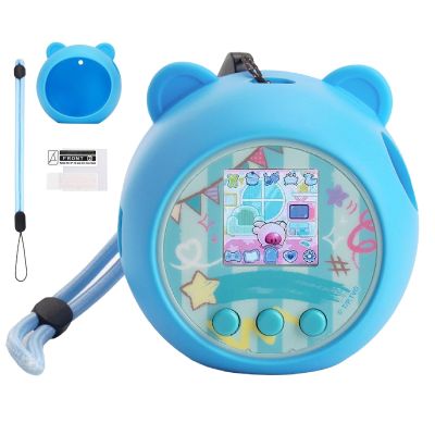 YouKnow Silicone Case Compatible with Punirunes Interactive Digital Toy, Protective Skin Sleeve for Punirunes Virtual Electronic Pets Accessories (Case Only) (Blue)