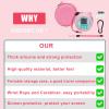 YouKnow Travel Case and Silicone Cover Compatible with Punirunes Interactive Toy Digital Pet, with Full Coverage PET Clear Film (Silicone and Carrying Case) (Pink) view 3