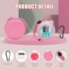 YouKnow Travel Case and Silicone Cover Compatible with Punirunes Interactive Toy Digital Pet, with Full Coverage PET Clear Film (Silicone and Carrying Case) (Pink) view 4