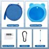 YouKnow Travel Case and Silicone Cover Compatible with Punirunes Interactive Toy Digital Pet, with Full Coverage PET Clear Film (Silicone and Carrying Case) (Blue) view 2