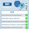 YouKnow Travel Case and Silicone Cover Compatible with Punirunes Interactive Toy Digital Pet, with Full Coverage PET Clear Film (Silicone and Carrying Case) (Blue) view 3