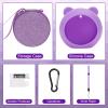 YouKnow Travel Case and Silicone Cover Compatible with Punirunes Interactive Toy Digital Pet, with Full Coverage PET Clear Film (Silicone and Carrying Case) (Purple) view 2