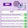 YouKnow Travel Case and Silicone Cover Compatible with Punirunes Interactive Toy Digital Pet, with Full Coverage PET Clear Film (Silicone and Carrying Case) (Purple) view 3