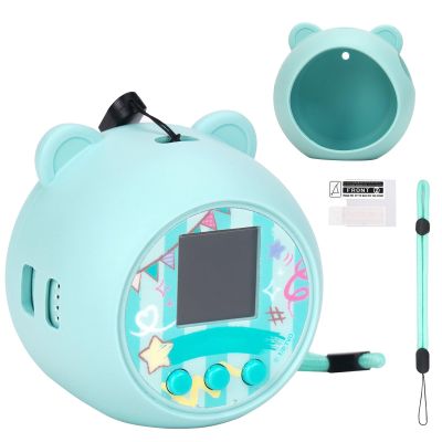 MGZNMTY Silicone Case Compatible with Punirunes Virtual Pet, Protective Skin Cover for Punirunes Interactive Digital Toy (Teal)