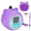 MGZNMTY Silicone Case Compatible with Punirunes Virtual Pet, Protective Skin Cover for Punirunes Interactive Digital Toy (Purple) view 1
