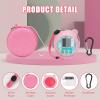 MGZNMTY Carrying Case and Silicone Cover Compatible with Punirunes Virtual Pet Interactive Digital Toy, with Hard Screen Protector (Pink) view 4