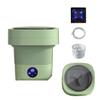 2 In 1 Mini Washer And Dehydrator Combo 8x8x12in Foldable Washing Machine 16L Capacity For Laundry, Dorms, College, RV, Hotels, Home Camping(Green) view 1