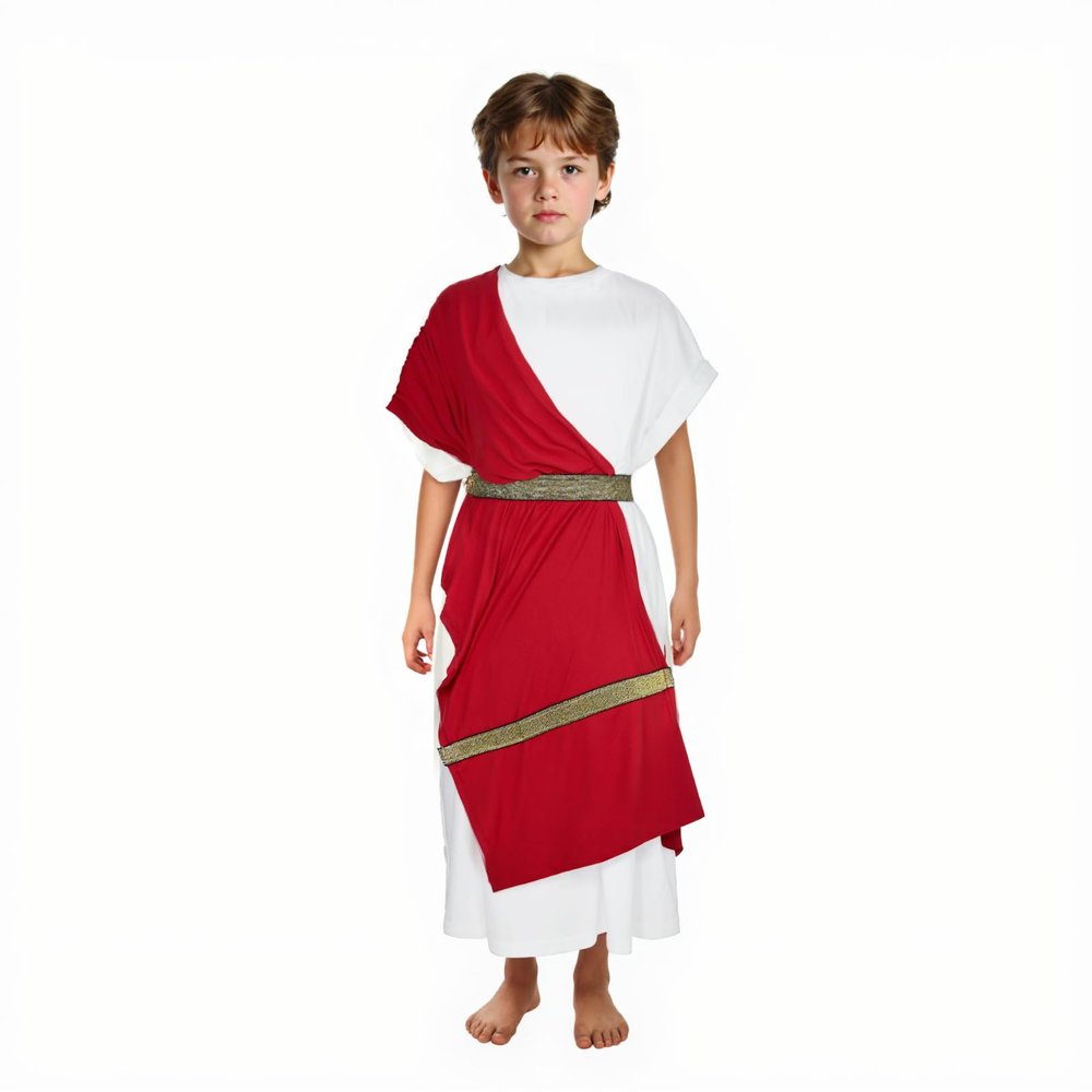 JEGERMIG Boys Toga Costume Kids Greek God Roman Party Children's Cosplay