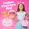 ULOVEME Kids Real Makeup Kit for Little Girls - Real, Non Toxic, Washable Make Up Toy - Umicorn Toys Gift for 3 4 5 6 7 8 9 10 12 Years Old Girls Birthday (Pink Crossbody Bag) view 2