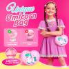 ULOVEME Kids Real Makeup Kit for Little Girls - Real, Non Toxic, Washable Make Up Toy - Umicorn Toys Gift for 3 4 5 6 7 8 9 10 12 Years Old Girls Birthday (Heart Shaped Purse+Jewelry Set) view 2