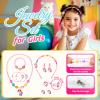 ULOVEME Kids Real Makeup Kit for Little Girls - Real, Non Toxic, Washable Make Up Toy - Umicorn Toys Gift for 3 4 5 6 7 8 9 10 12 Years Old Girls Birthday (Heart Shaped Purse+Jewelry Set) view 3