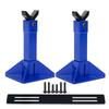 1 Pair Metal RC Car Jack Stand for Traxxas TRX4 Axial SCX10 RC4WD Tamiya CC01 D90 HPI HSP 1/10 1/8 Scale RC Climbing Crawler Car (Blue) view 1