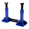 1 Pair Metal RC Car Jack Stand for Traxxas TRX4 Axial SCX10 RC4WD Tamiya CC01 D90 HPI HSP 1/10 1/8 Scale RC Climbing Crawler Car (Blue) view 2