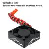 XSYGO Aluminum Alloy RC Motor Cooling Fan 30x30mm Heatsink 28000RPM ESC Cooling Fan for 1/8 1/10 1/12 RC Car 540 550 Brushless Motor (Black) view 2