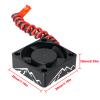XSYGO Aluminum Alloy RC Motor Cooling Fan 30x30mm Heatsink 28000RPM ESC Cooling Fan for 1/8 1/10 1/12 RC Car 540 550 Brushless Motor (Black) view 3