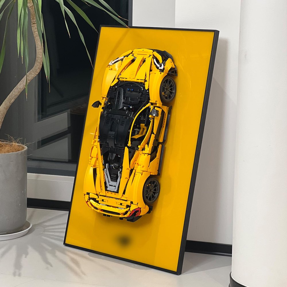 iLuane Display Wallboard for 42172, Adult Collectibles Wall Mount, Home or Office Dcor (No Car Included)