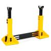1 Pair Metal RC Car Jack Stand for Traxxas TRX4 Axial SCX10 RC4WD Tamiya CC01 D90 HPI HSP 1/10 1/8 Scale RC Climbing Crawler Car (Yellow) view 2