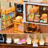 TOPBSFARNY DIY Miniature House Kit for Adults, Door Can be Opened Bakery Shop Dolls House Building Kit with Furniture and LED Lights for Women's/Men Birthday Gift (Without Dust Cover) view 3