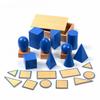 Gudong Baby Toy Montessori Geometric Solids with Stands Bases and Box Early Childhood Education Kids Toys Geometric Shape Cognitive Matching Educational Toy view 1