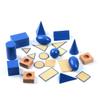Gudong Baby Toy Montessori Geometric Solids with Stands Bases and Box Early Childhood Education Kids Toys Geometric Shape Cognitive Matching Educational Toy view 2