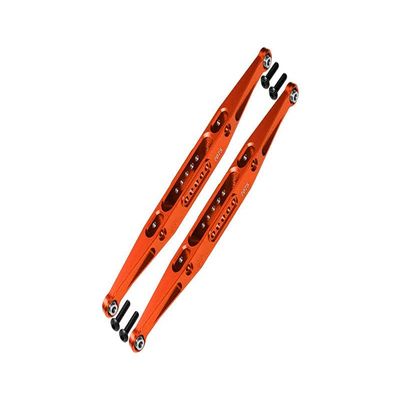 Aluminum 7075 Alloy Rear Lower Trailing Arms for LOSI 1:10 Baja Rey/Rock Rey/Hammer Rey U4 / Baja Rey 2.0 4x4 Upgrades - Orange