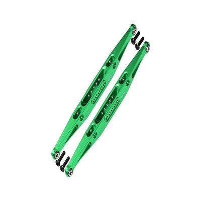 Aluminum 7075 Alloy Rear Lower Trailing Arms for LOSI 1:10 Baja Rey/Rock Rey/Hammer Rey U4 / Baja Rey 2.0 4x4 Upgrades - Green
