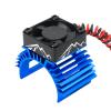 Aluminum Alloy 30mm RC Motor Cooling Fans 28000RPM Heatsink with Metal Cover for RC Car 1/8 1/10 380 540 550 3650 3660 3674 Motor (Black) view 1