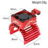 Aluminum Alloy 30mm RC Motor Cooling Fans 28000RPM Heatsink with Metal Cover for RC Car 1/8 1/10 380 540 550 3650 3660 3674 Motor (Blue) view 4