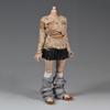 1/6 Scale Female Clothes,Female Ripped Hoodie T-Shirt Tops Bottoming Shirt Clothing for 12inch PH TBL JO Action Figure (Sand Shirt Tops-Long Ver 1pc) view 2