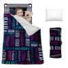Custom Toddler Nap Mat for Preschool, Personalized Monogram Name Slumber Bags for Kids Daycare, Roll Up Sleeping Mats with Flannel Blanket & Removable Pillow for 2-15 Years Boys Girls Color13 view 1