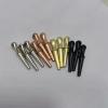 12pcs Length 1inch Metal Cribbage Pegs Board Steel Cone for 1/8 Holes 4 Colors Cribbage Traditional Board Game Gold White Black and Rose Gold view 1