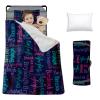 Custom Toddler Nap Mat for Preschool, Personalized Monogram Name Slumber Bags for Kids Daycare, Roll Up Sleeping Mats with Flannel Blanket & Removable Pillow for 2-15 Years Boys Girls Color14 view 1
