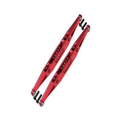 Aluminum 7075 Alloy Rear Lower Trailing Arms for LOSI 1:10 Baja Rey/Rock Rey/Hammer Rey U4 / Baja Rey 2.0 4x4 Upgrades - Red