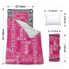 Custom Toddler Nap Mat for Preschool, Personalized Monogram Name Slumber Bags for Kids Daycare, Roll Up Sleeping Mats with Flannel Blanket & Removable Pillow for 2-15 Years Boys Girls Color01 view 3