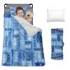 Custom Toddler Nap Mat for Preschool, Personalized Monogram Name Slumber Bags for Kids Daycare, Roll Up Sleeping Mats with Flannel Blanket & Removable Pillow for 2-15 Years Boys Girls Color04 view 1