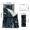 Custom Toddler Nap Mat for Preschool, Personalized Monogram Name Slumber Bags for Kids Daycare, Roll Up Sleeping Mats with Flannel Blanket & Removable Pillow for 2-15 Years Boys Girls Color16 view 3