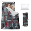 Custom Toddler Nap Mat for Preschool, Personalized Monogram Name Slumber Bags for Kids Daycare, Roll Up Sleeping Mats with Flannel Blanket & Removable Pillow for 2-15 Years Boys Girls Color18 view 1