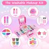 Topsolid Kids Makeup Kit With Mirror - Real Washable Makeup Set for Girls 5-8, Princess Toys Cosmetic Set, Christmas & Birthday Gifts for 3-8 Year Old Girls view 2