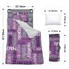 Custom Toddler Nap Mat for Preschool, Personalized Monogram Name Slumber Bags for Kids Daycare, Roll Up Sleeping Mats with Flannel Blanket & Removable Pillow for 2-15 Years Boys Girls Color08 view 3